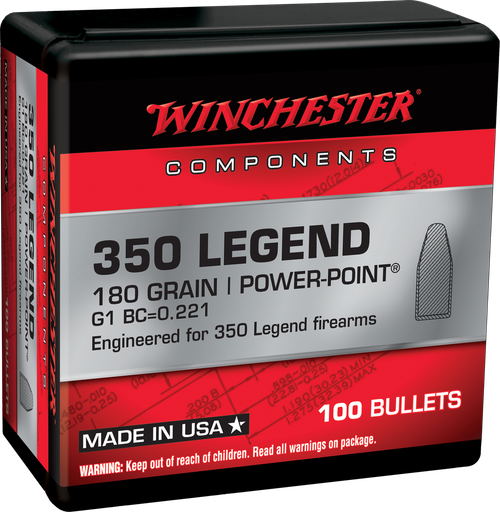 Winchester Ammo WB350P180X Centerfire Rifle  350Legend 180gr Power Point 100 Per Box/10 Case