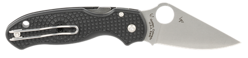 Spyderco C223PBK Para 3 Lightweight 2.92" Folding Clip Point Plain CTS BD1 SS Blade FRN Black Includes Pocket Clip