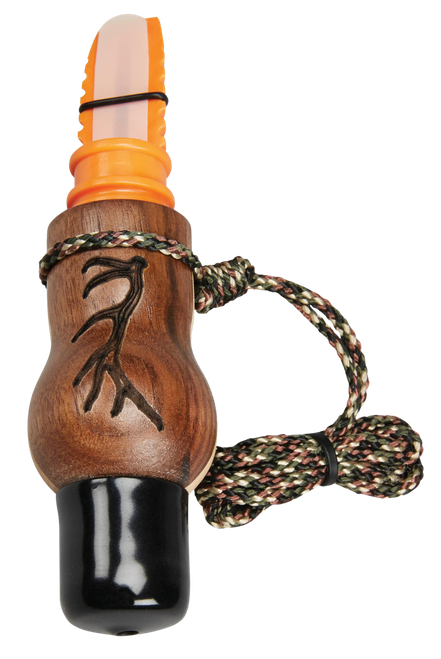 Wayne Carlton's Calls 70168 Whispering Cow Call  Open Call Cow Sounds Attracts Elk Natural Walnut/Maple