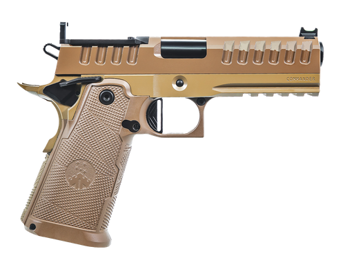 Watchtower Firearms APACHE9MMCMNDRFDE Apache  Commander Frame 9mm Luger 15+1 4.25" Threaded Barrel Steel Slide Flat Dark Earth PVD