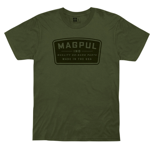 Magpul MAG1111-316-S Go Bang Parts  Olive Drab Cotton Short Sleeve Small