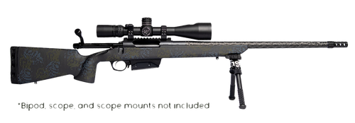 Horizon Firearms RF019C221816C20 Vandal Carbon II 22 Creedmoor 18" Black Fluted Barrel, Black Drilled & Tapped Receiver, Black Iota EKO X Carbon Fiber Stock