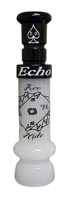 Echo Calls 90023 Ace in The Hole  Open Call Single Reed Mallard Sounds Attracts Ducks Black/Pearl Acrylic
