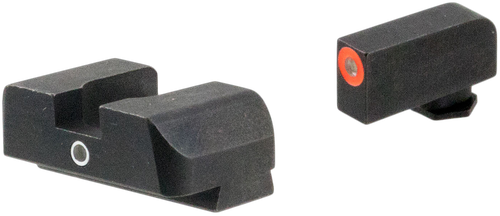 AmeriGlo GL5201 i-Dot Sight  Set for Glock  Green Tritium Orange Outline Front Sight-Green Tritium Rear Sight