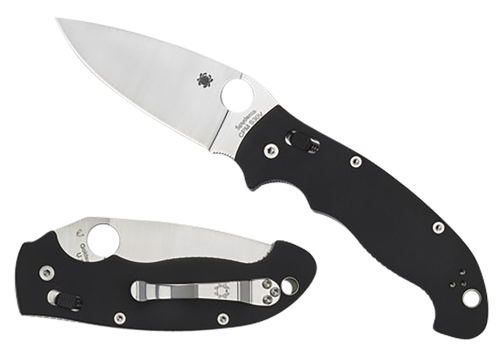 Spyderco C95GP2 Manix 2  XL 3.85" Folding Plain Satin CPM S30V SS Blade/Black Textured G10 Handle Includes Pocket Clip