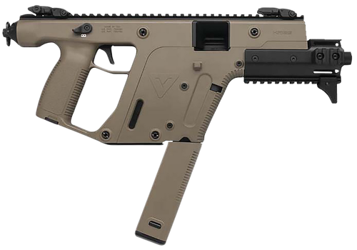 Kriss USA KV45PFD30 Vector SDP Enhanced G2 45 ACP 30+1 6.50" Black Nitride Threaded Barrel, Flat Dark Earth Picatinny Rail Top & Bottom, MK5M Modular Rail