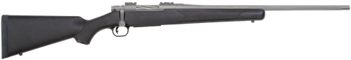 Mossberg 28005 Patriot  243 Win 5+1 22" Stainless Cerakote Fluted Barrel, Stainless Cerakote Receiver Drilled & Tapped, Black Fixed Synthetic Stock, Right Hand
