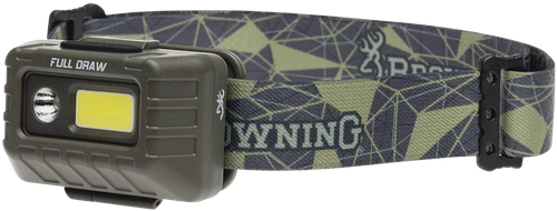 Browning 003713004 Full Draw Headlamp 20/500 Lumens LED Bulb 67yds Beam Distance Cap/Headwear