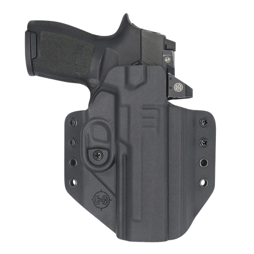 C&G Holsters 0286100 Covert  OWB Black Kydex Fits Sig P320 Right Hand