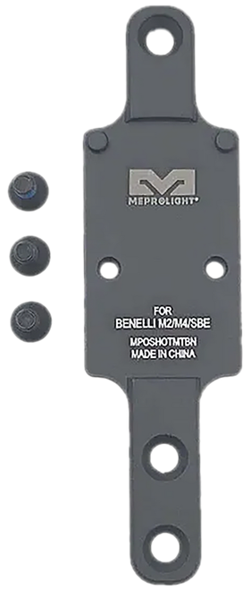 Meprolight USA 901141040 Optics Plate Shotgun Matte Black Aluminum, Benelli M2/M4/SBE RMR Footprint