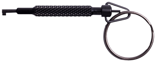 Uzi Accessories UZIKEYROTATI Handcuff Key Rotating Black Metal 0.90 oz