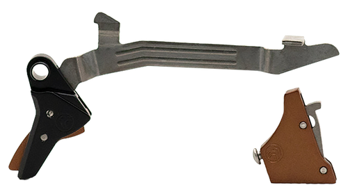 Timney Triggers ALPHAGLOCK34BRNZE Alpha Competition 9mm Luger/40 S&W, Bronze Straight Trigger Compatible w/Most Glock Gen3-4