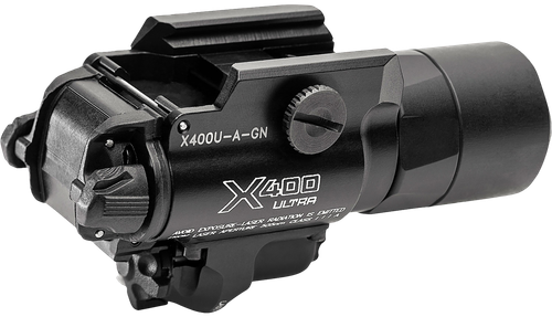 SureFire X400UAGN X400U-A-GN Ultra Black Anodized 1,000 Lumens White LED/Green Laser