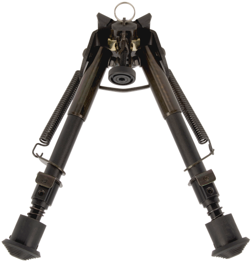 Allen 2207 Bozeman  Rifle Bipod Black Aluminum w/Sling Swivel Stud Mount, Rubber Feet & 6-9" Vertical Adjustment