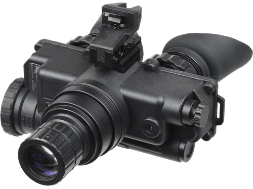 AGM Global Vision 12W7P122153211 Wolf-7 PRO NL1 Night Vision Goggles Black 1x 27mm, Generation 2+ Level 1, 45-54 lp/mm Resolution, Green Filter