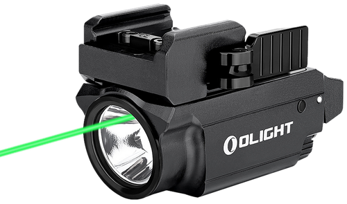 Olightstore Usa Inc OBALDRMINIBK Baldr Mini Black Anodized 100/600 Lumens White LED Green Laser