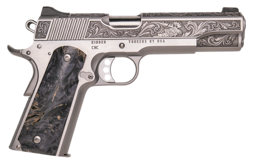 Cnc Firearms CNCWILDLIFE45 Kimber 1911 Wildlife Sports South Exclusive 45 ACP 7+1 5" Burled Maple Wood Grip