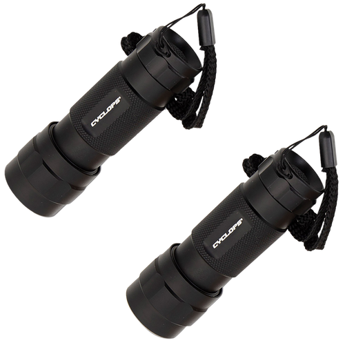 Cyclops CYCFL142PK 14 LED Flashlight  Black Anodized 80 Lumens White  14 LED