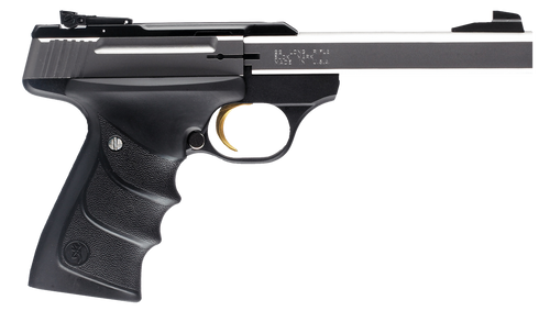 Browning 051409490 Buck Mark Standard *CA Compliant 22 LR 10+1 5.50" Slab Side Barrel, Stainless Serrated SS Slide, Matte Black Aluminum Frame, Finger Grooved Black Ultragrip RX Grip