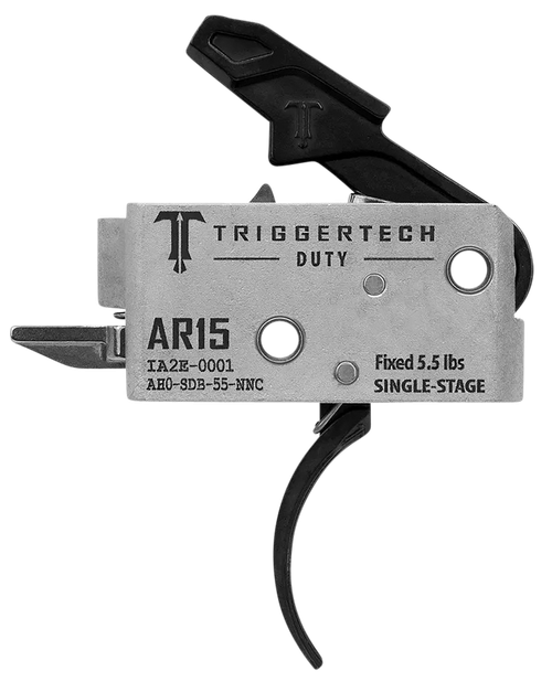 TriggerTech AH0SDB55NNC Duty Mil-Spec Single-Stage Curved 5.5 lbs Draw Weight Fits AR-15