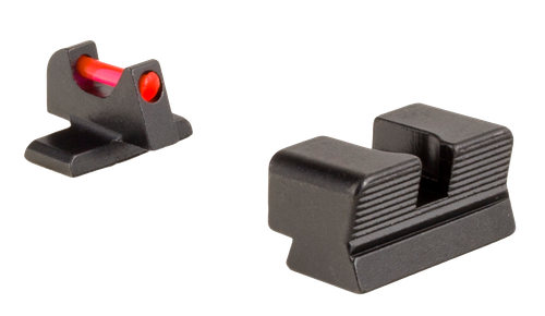 Trijicon 601050 Fiber Sights  Red/Fiber Optic Front Sight-Black/Blank Rear Sight Sig Sauer P225/P226/P228 #8 Front/#8 Rear