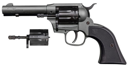 Diamondback DB0500A051 Sidekick  22 LR/22 Mag 9 Shot, 4.50" Dark Gray Cerakote Steel Barrel & Cylinder, Dark Gray Cerakote Zinc Alloy Frame, Black Polymer Grip, Hammer Safety, Exposed Hammer