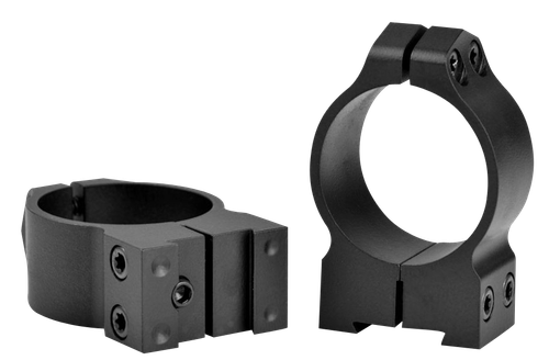 Warne 14B1M Maxima  Matte Black Steel 30mm Tube Medium Vertical Split Dovetail, 0 MOA Fits CZ 527