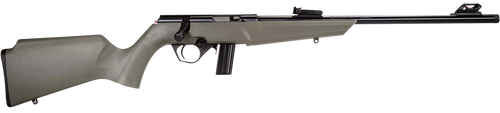 Rossi  RB22  Compact 22 LR 10+1, 16" Matte Black Button Rifled Free Floating Steel Barrel, Matte Black Stainless Steel Receiver, OD Green Monte Carlo Stock, Right Hand