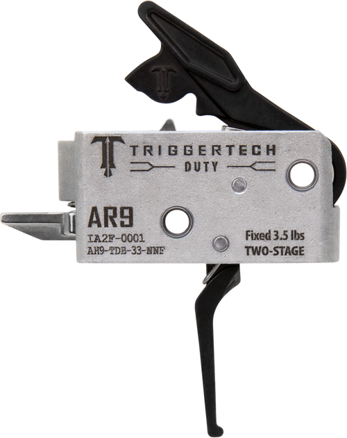TriggerTech AH9TDB33NNF Duty  Flat Trigger Two-Stage 3.50 lbs Draw Weight Fits AR-9