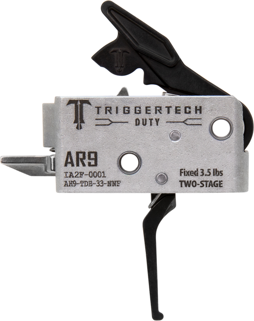 TriggerTech AH9TDB33NNF Duty  Flat Trigger Two-Stage 3.50 lbs Draw Weight Fits AR-9