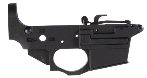 Spikes Tactical STLS920 Spider Stripped Lower Receiver 9mm Luger 7075-T6 Aluminum Black Anodized for AR-15, Compatible w/Glock Mags