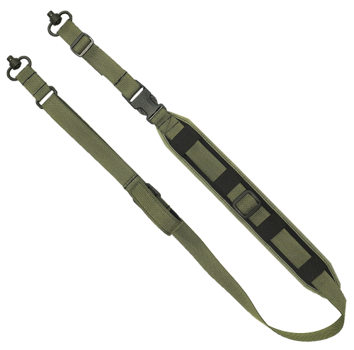 GrovTec US Inc GTSL130 QS 2-Point Sentinel OD Green Adjustable Rifle/Shotgun