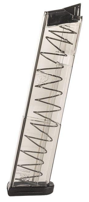 ETS Group GLK4212 Pistol Mags  12rd Extended 380 ACP Compatible w/ Glock 42 Clear Polymer