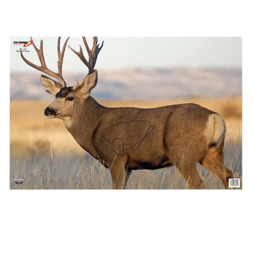 Birchwood Casey 37482 EZE-Scorer  Mule Deer Paper Hanging 23" x 35" Multi-Color 2 Per Pkg