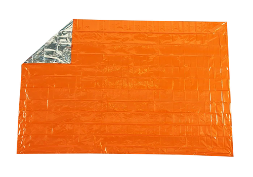 Survive Outdoors Longer 01401701 SOL Survival Blanket Warmth Waterproof Orange Metalized Polyethylene
