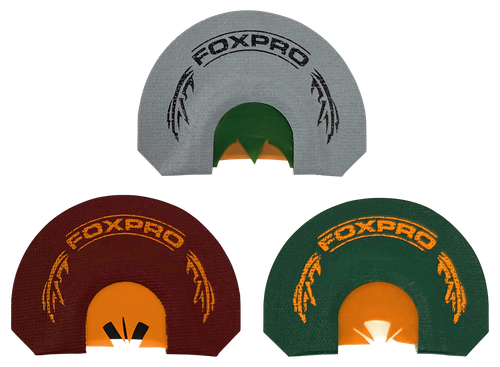 Foxpro CSBRDTKRCOMBO Beardtaker Combo Diaphragm Call Attracts Turkey Gray/Green/Red 3 Pack