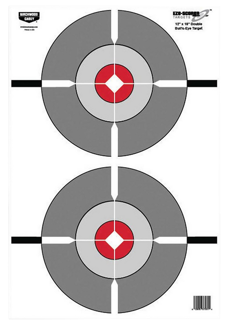 Birchwood Casey 37061 EZE-Scorer  Bullseye Paper Target 12" x 18" 100 Per Pack