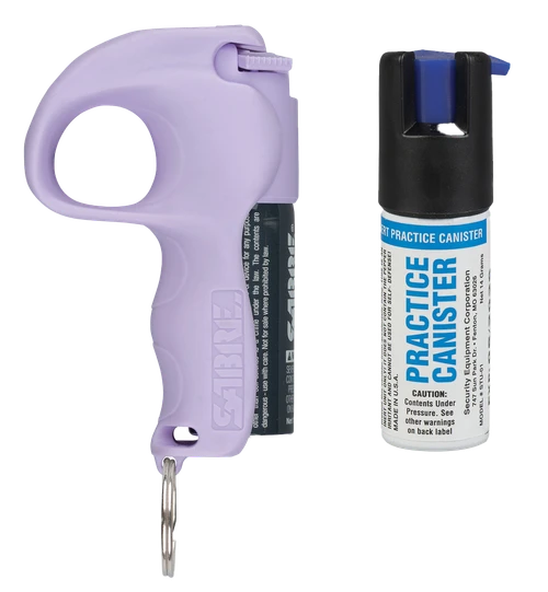 Sabre PBLVOCSTU04 Quick Grip Pepper Spray Range 12ft 0.54oz Lavender Canister