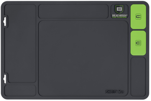 Breakthrough Clean BTSGMH  Shield Mat Gray and Green PVC 17.88"x11.88"