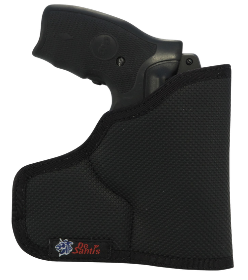 DeSantis Gunhide M33BJN3Z0 Nemesis Ammo Pocket Rubberized Fabric Fits S&W J Frame Fits 2" Barrel Ambidextrous