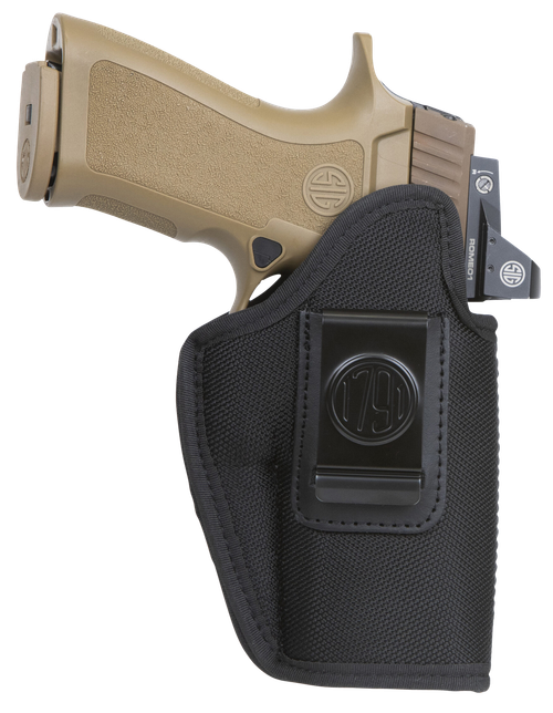 1791 Gunleather PNIWB5BLKL Premium Nylon  IWB Size 05 Black Ballistic Nylon Clip-On Left Hand