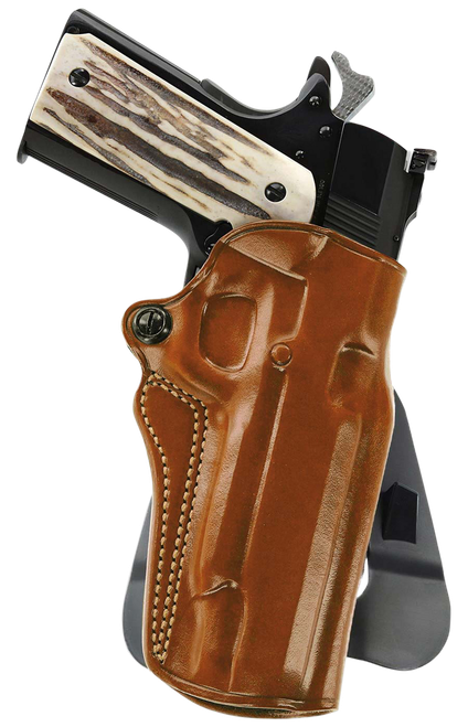 Galco SM2-266R Speed Master 2.0 OWB Tan Leather Paddle Fits Kimber/Springfield 1911 4", Colt/SW1911SC/Para USA 4 1/4" Right Hand