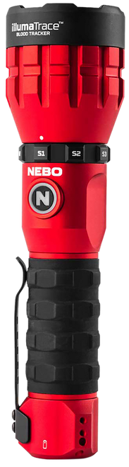 NEBO NEBFLT1036 Illumatrace Blood Tracker Flashlight  Red 150/170 Lumens White LED