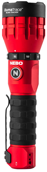 NEBO NEBFLT1036 Illumatrace Blood Tracker Flashlight  Red 150/170 Lumens White LED