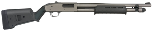Mossberg 50795 590A1 Pro 6+1 18.50" Tungsten Gray Cerakote Barrel & Steel Drilled & Tapped Receiver, Magpul SGA Synthetic Stock