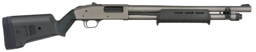Mossberg 50795 590A1 Pro 6+1 18.50" Tungsten Gray Cerakote Barrel & Steel Drilled & Tapped Receiver, Magpul SGA Synthetic Stock