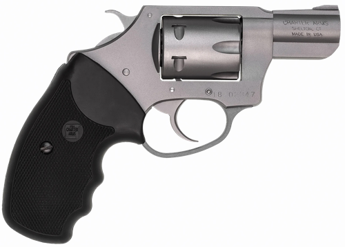 Charter Arms 72324 Pathfinder  Small 22 WMR, 8 Shot 2" Stainless Steel Barrel  & Cylinder, Anodized Aluminum Frame w/Black Finger Grooved Rubber Grip, Exposed Hammer