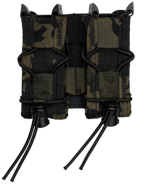 High Speed Gear 13PT12MB TACO Mag Pouch Double MultiCam Black Nylon Belt Belts 2.25" Wide Compatible w/ Pistol