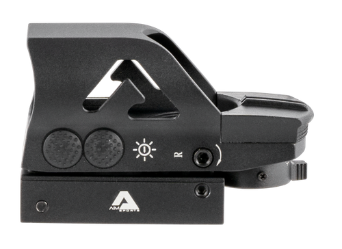 Aim Sports RT506C Full-Size Reflex Sight  Matte Black 1x34mm Red/Green Multi Reticle
