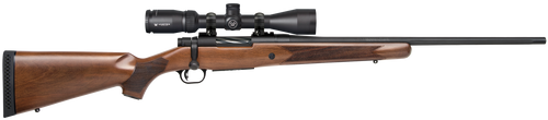 Mossberg 27940 Patriot  308 Win Caliber with 5+1 Capacity, 22" Fluted Barrel, Matte Blued Metal Finish & Walnut Stock Right Hand (Full Size) Includes Vortex Crossfire II 3-9x40mm Scope